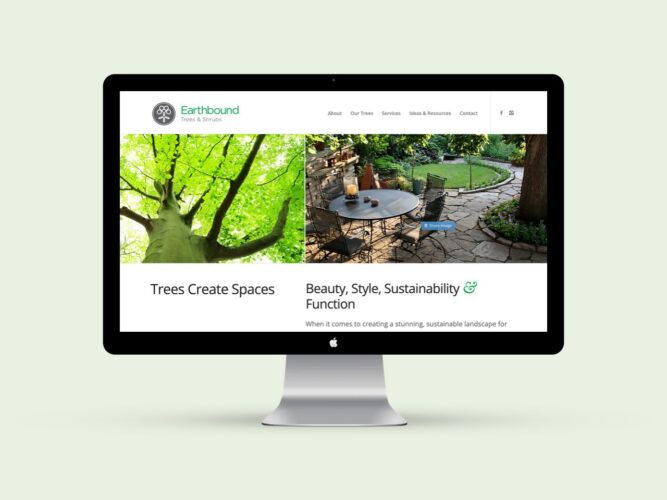 Earthbound Trees Website Design